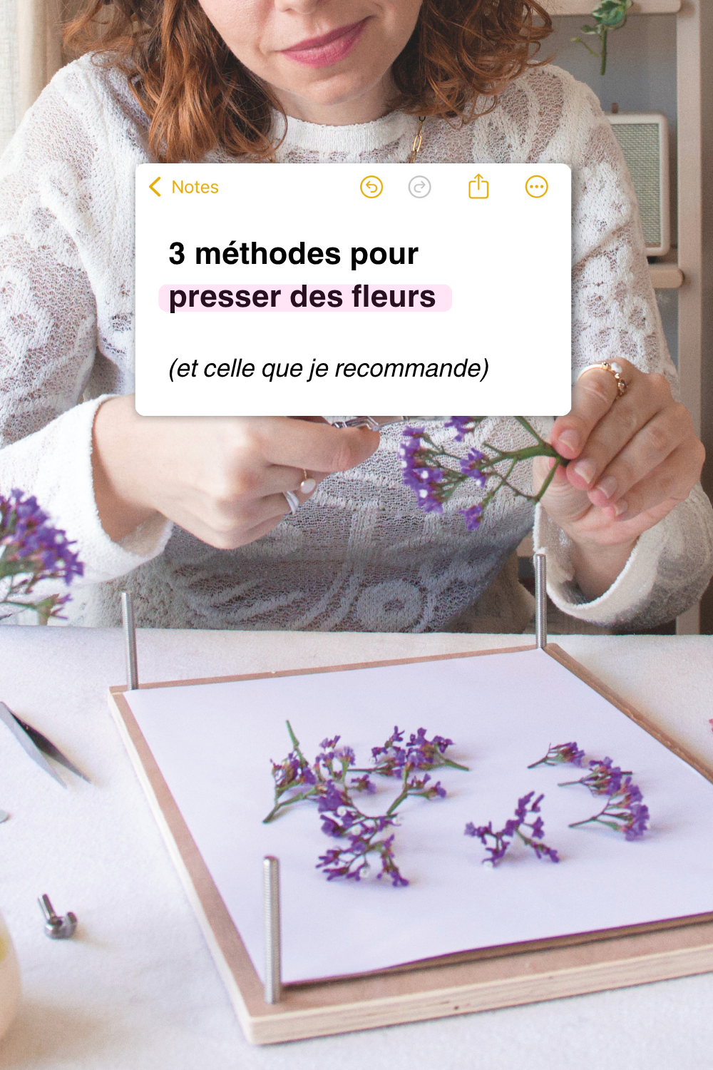 3 méthodes pour presser des fleurs (et celle que je recommande)
