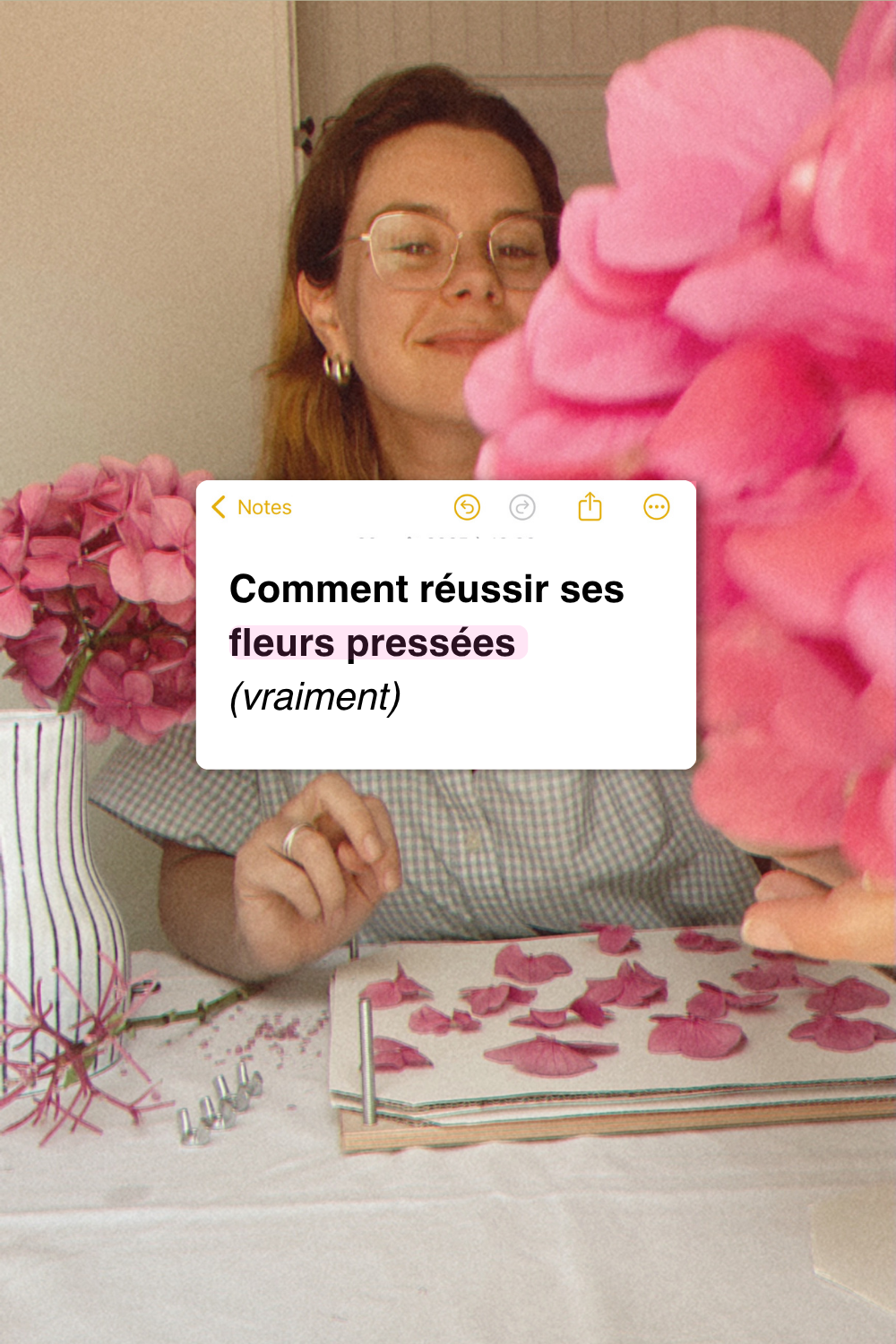 comment réussir ses fleurs pressées