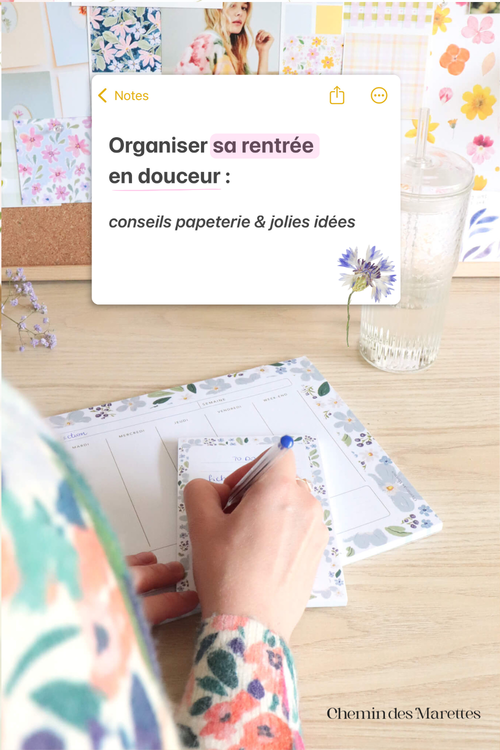 Prépare ta rentrée en douceur avec des outils de papeterie inspirants : semainiers, carnets, blocs-notes et stickers pour organiser tes journées avec créativité et sérénité.