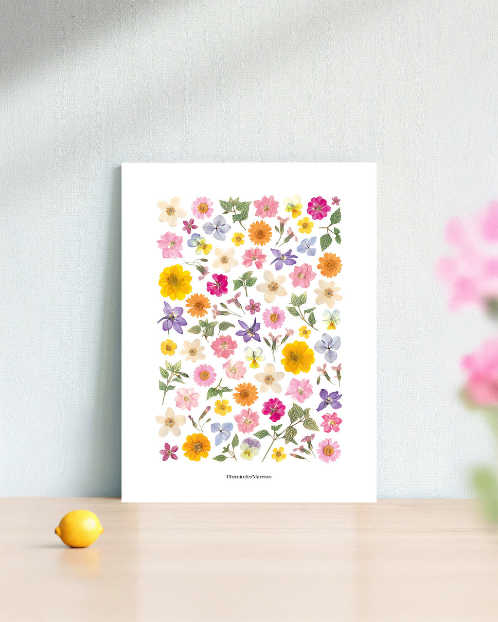 Affiche Herbier - Poème