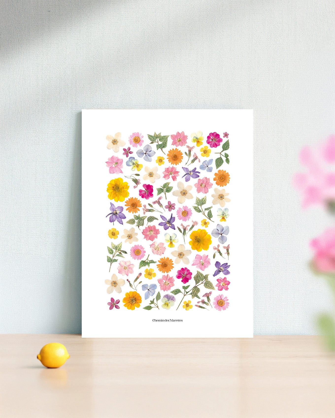 Affiche Herbier - Poème