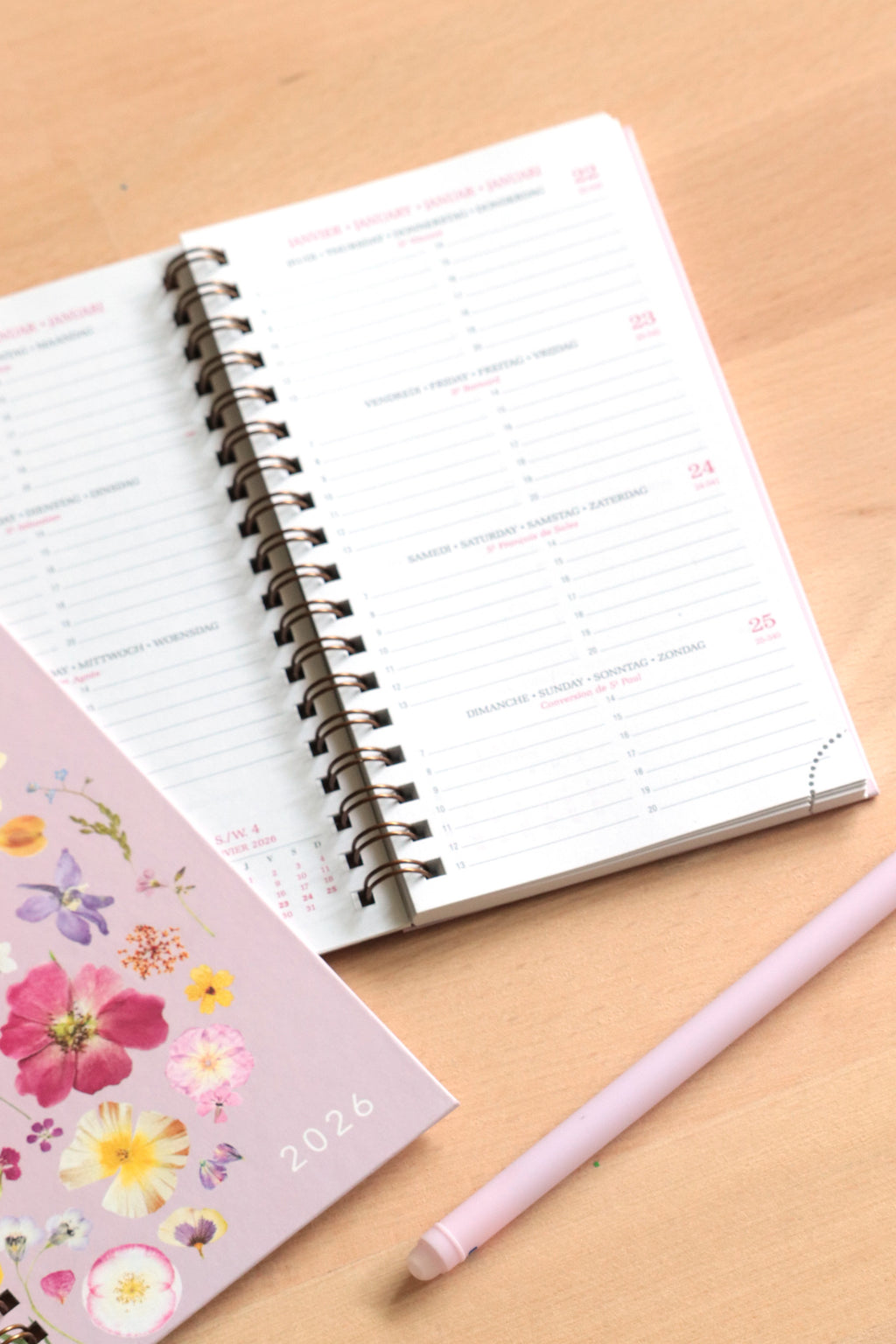 Agenda 2026 format poche - bleu