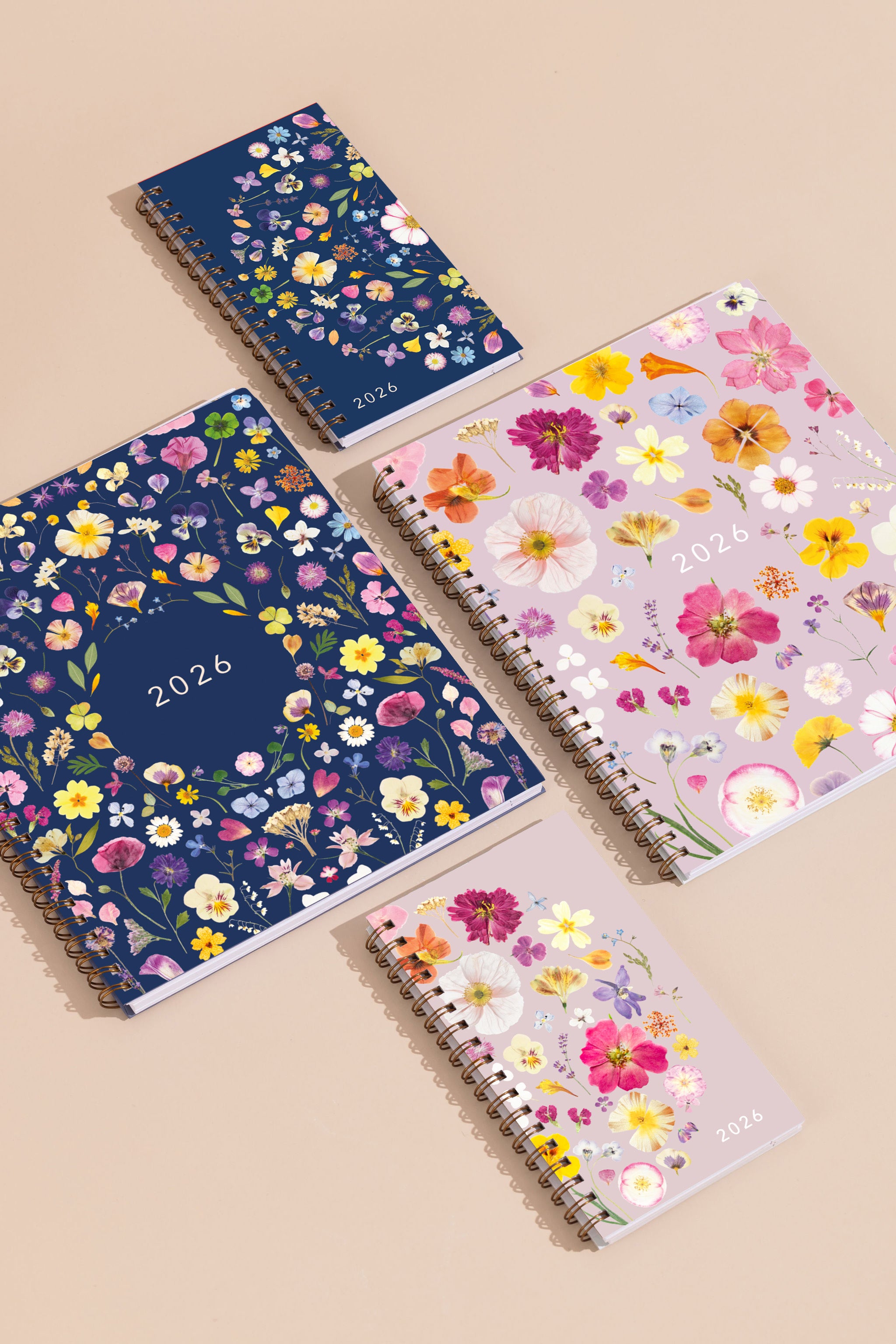 Agenda 2026 format poche - rose