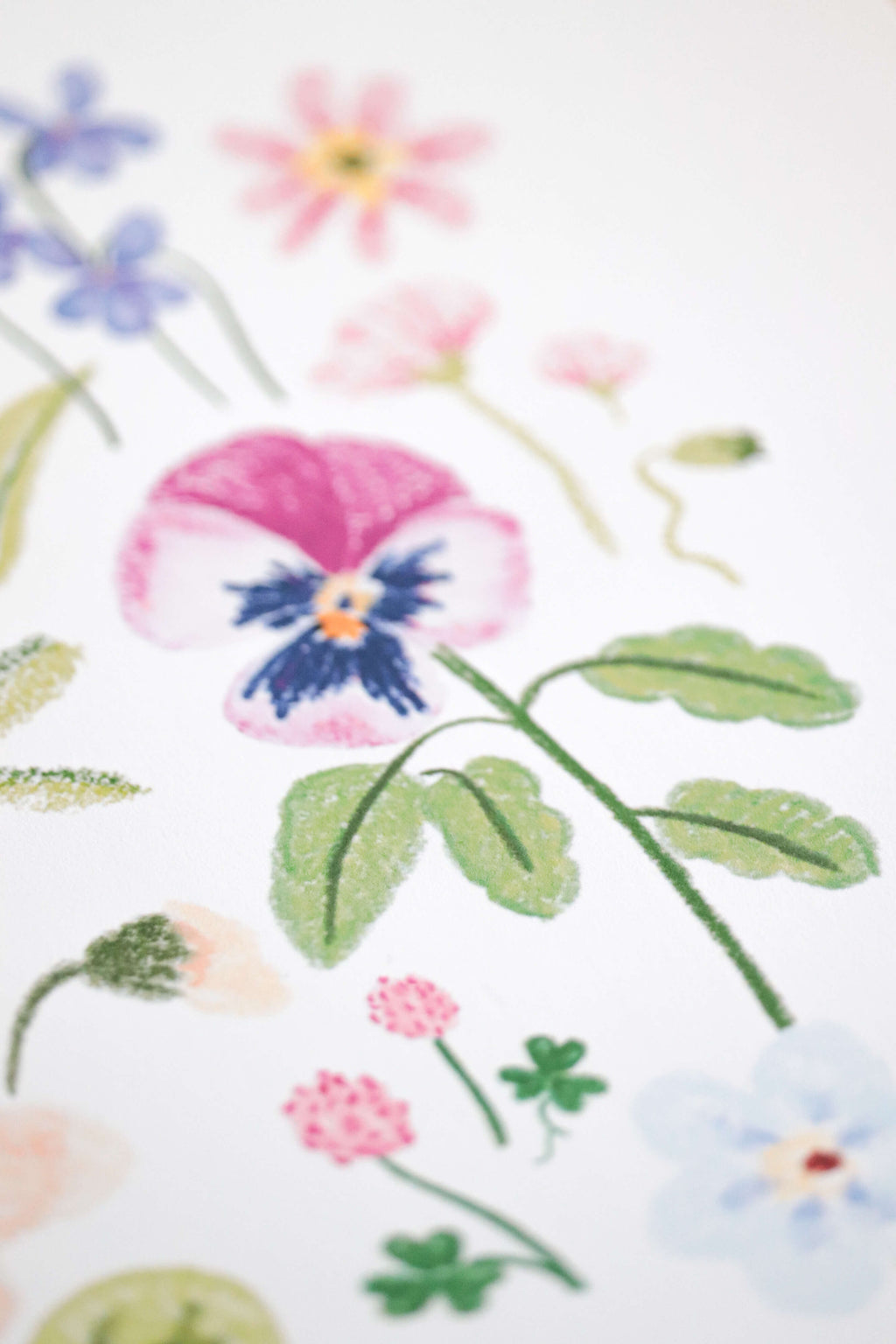 Affiche illustrée - Flower Market