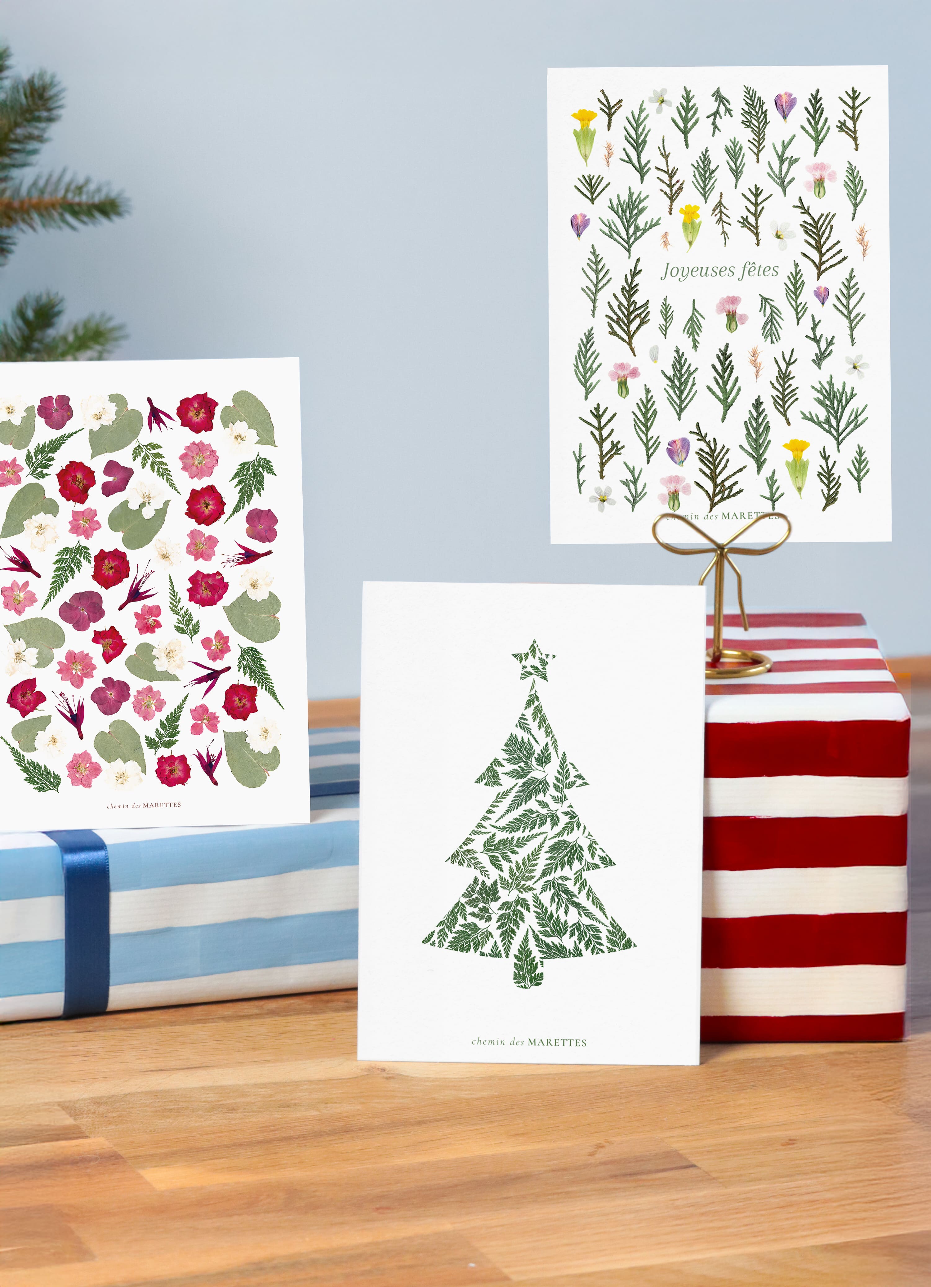 Lot de 3 cartes Noël