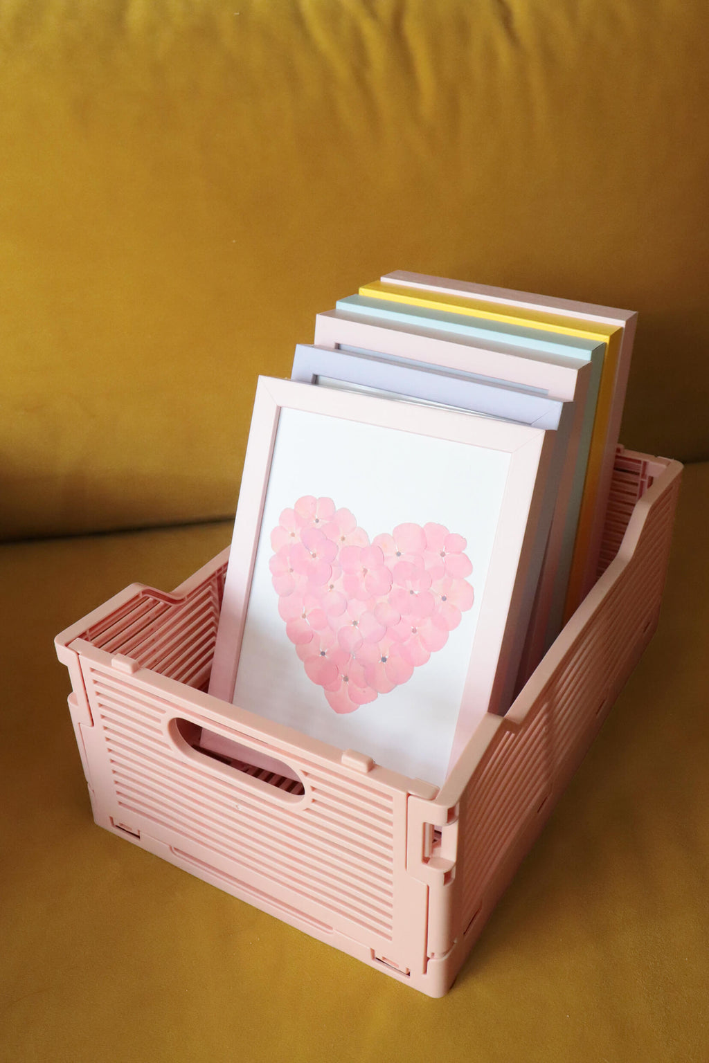 Herbier Petit Coeur rose