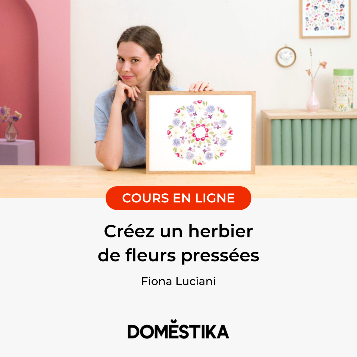 cours domestika sur l'herbier