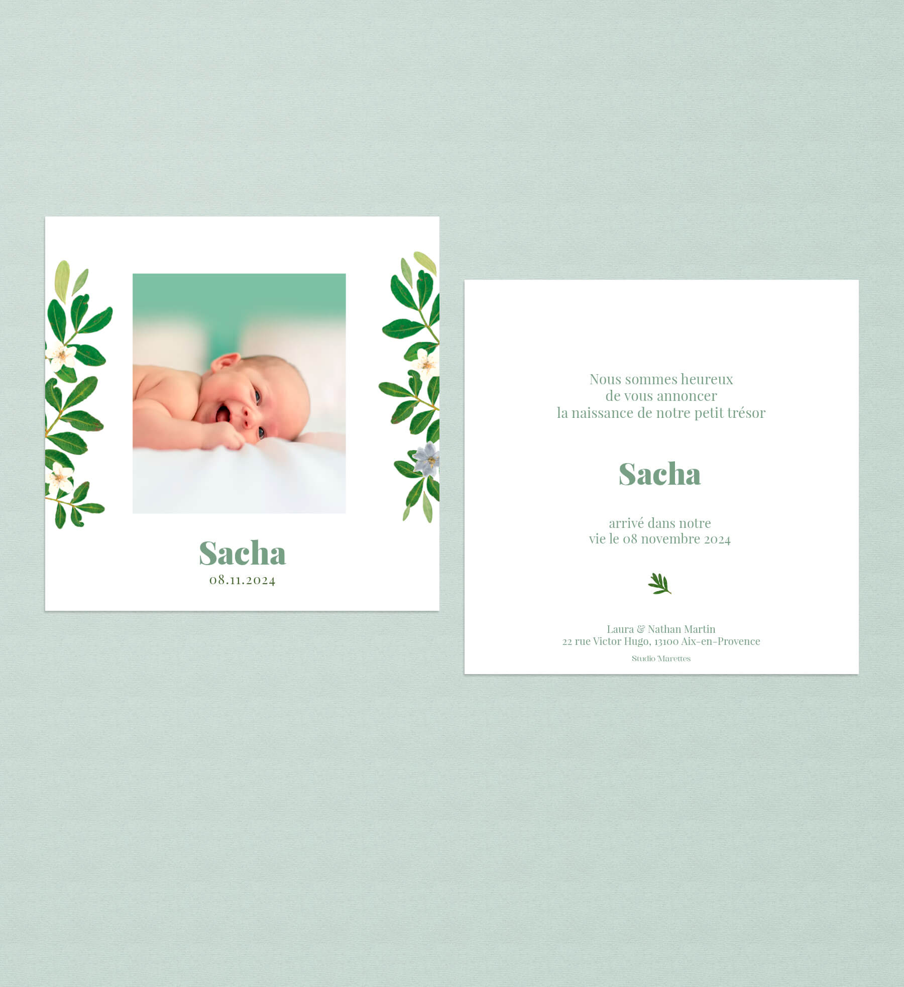 Faire-part  Pistachier