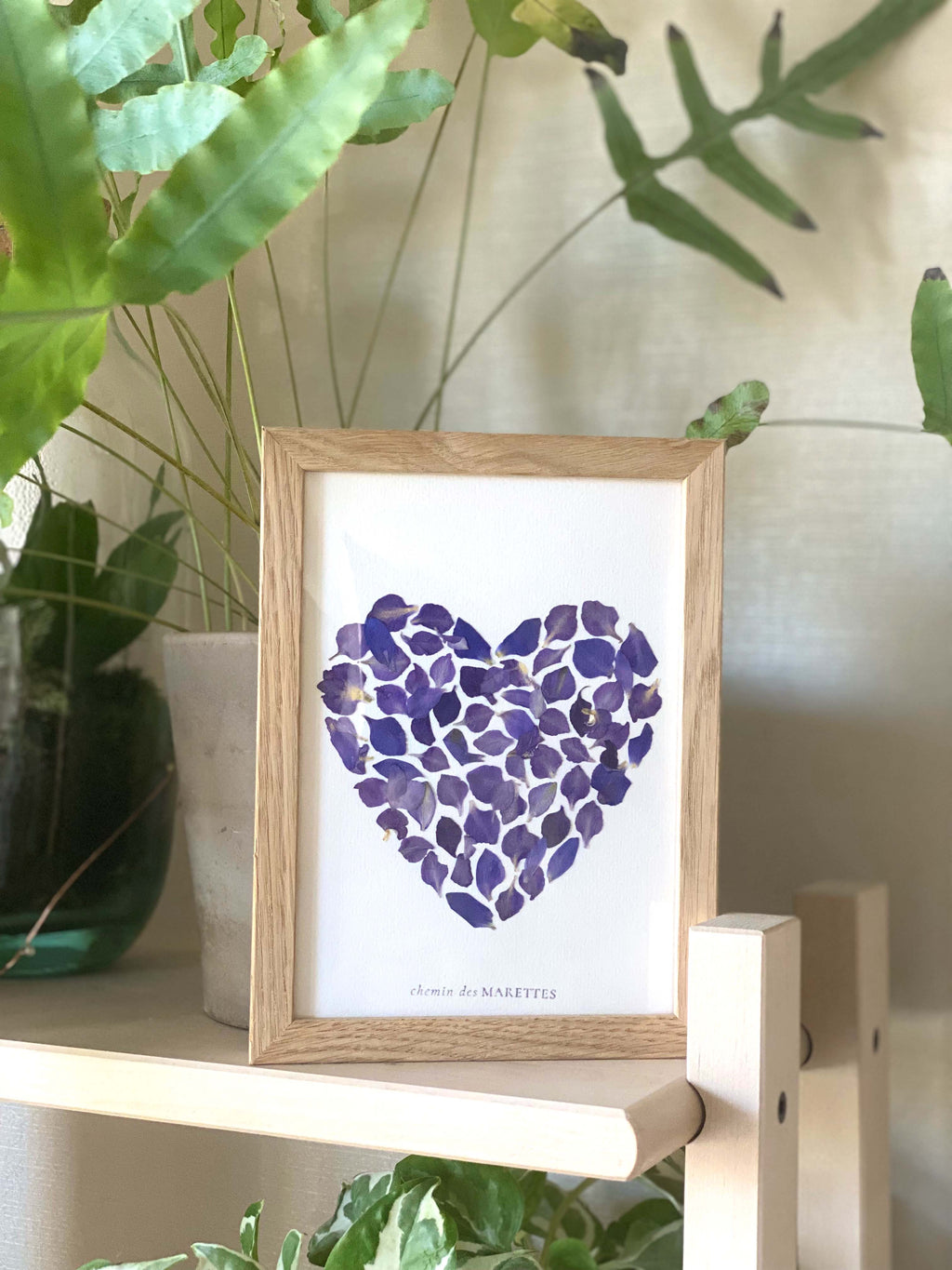 Herbier Petit Coeur - bleu