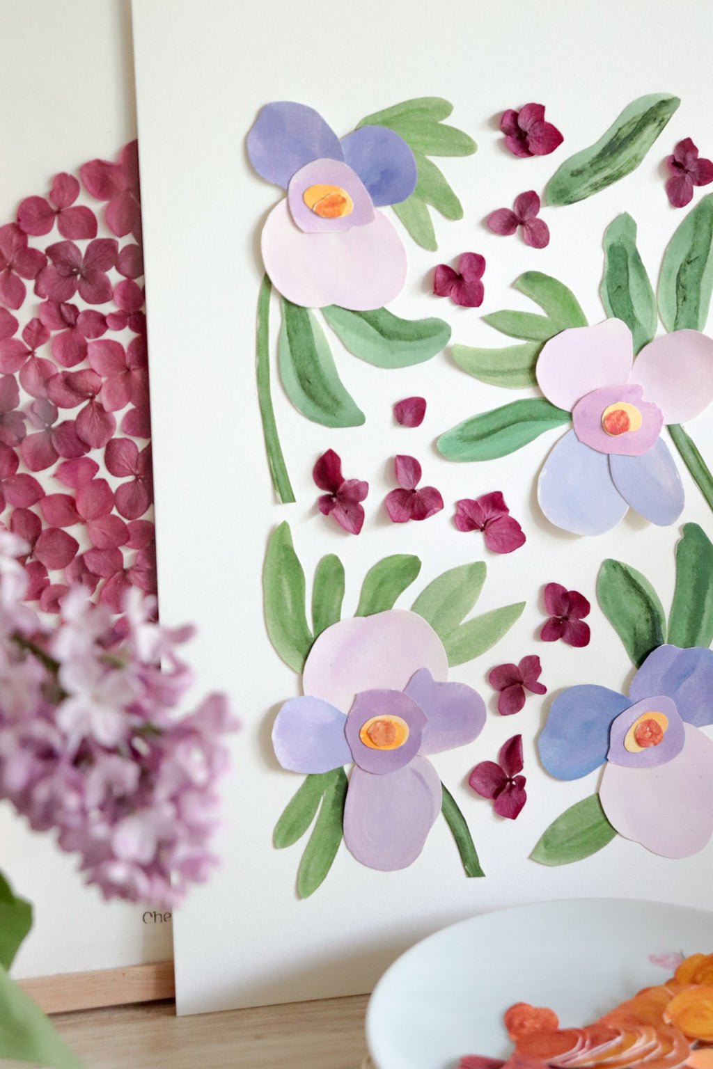 Lilasie - Herbier de papier & fleurs pressées