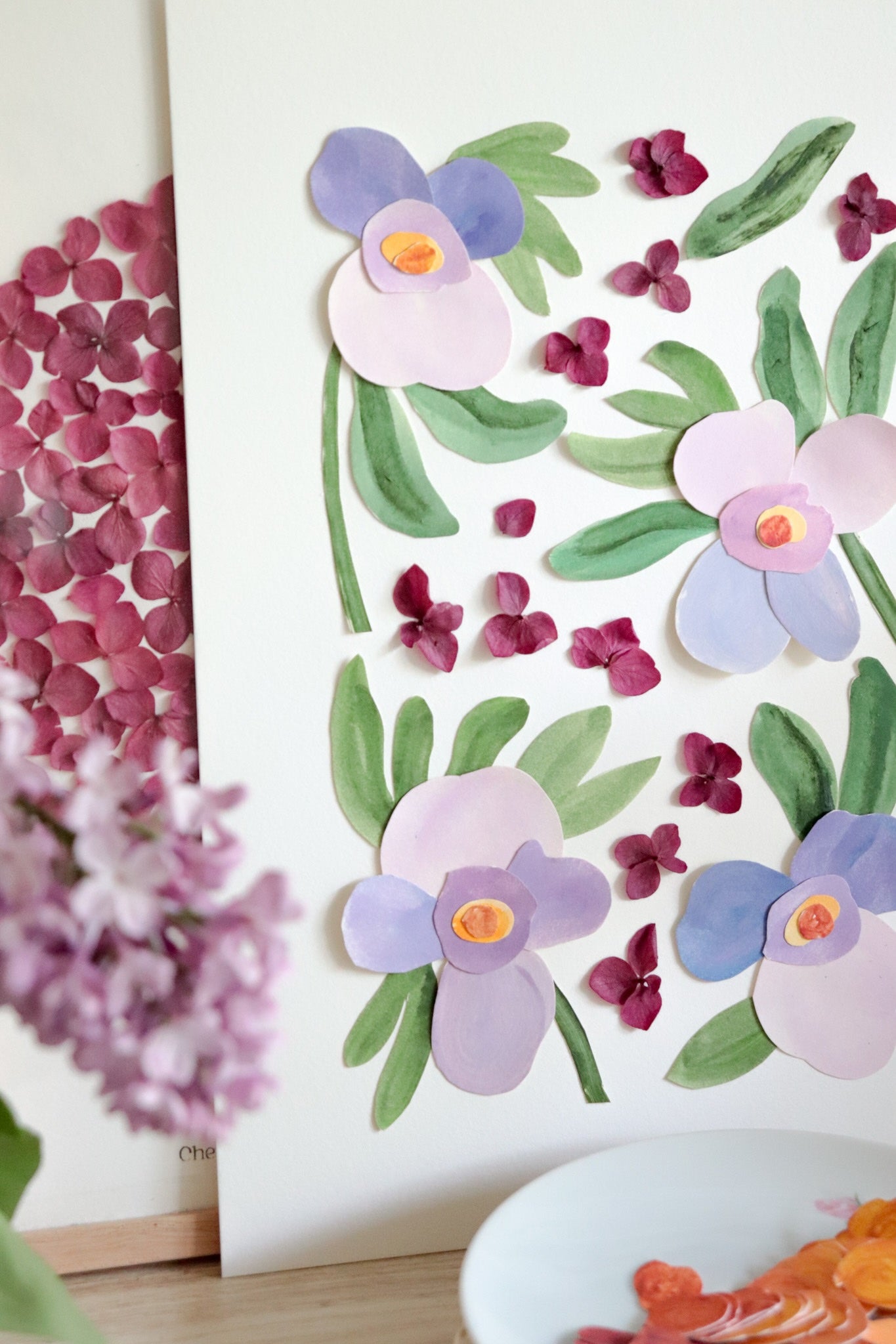 Lilasie - Herbier de papier & fleurs pressées