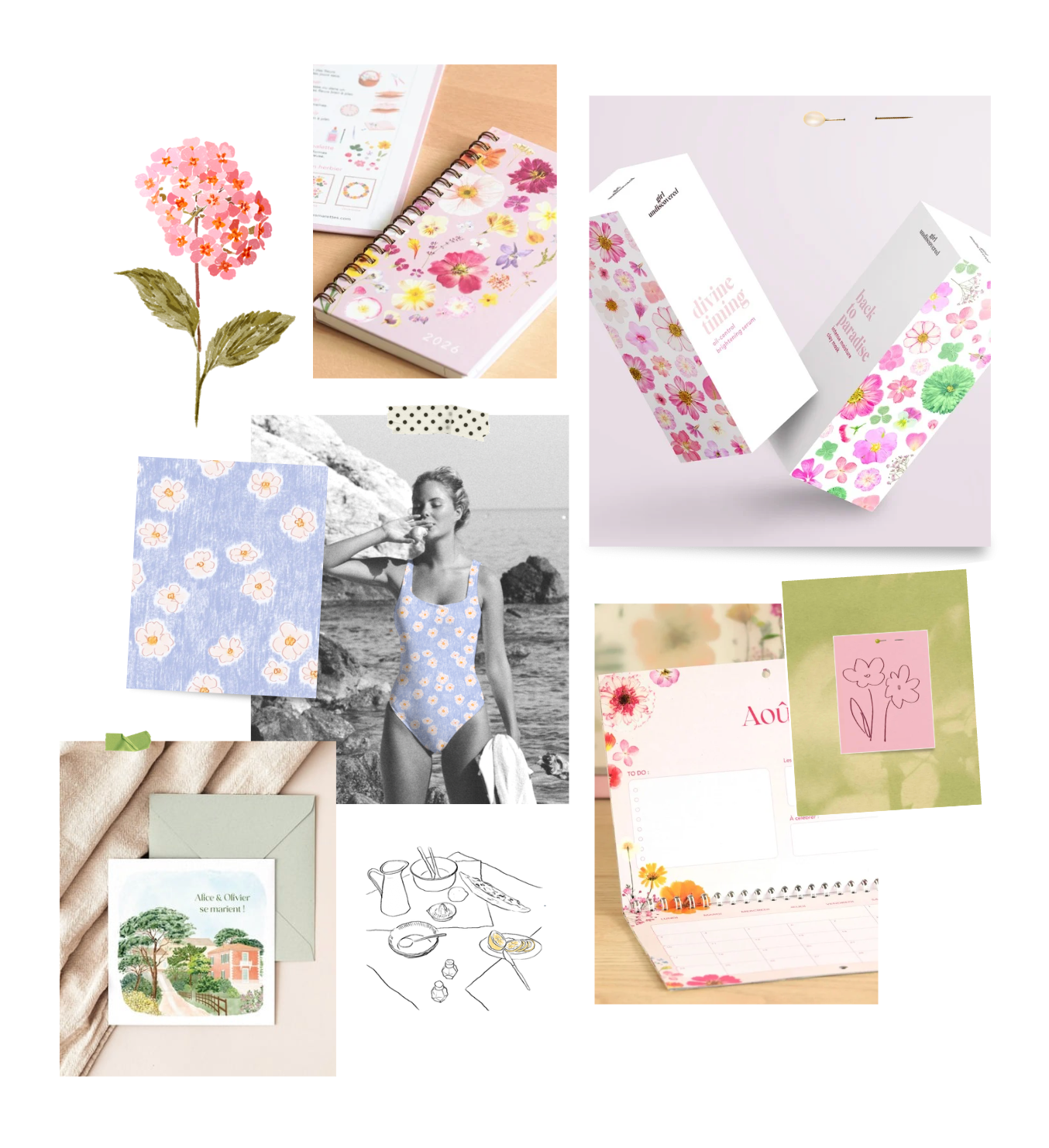 moodboard studio creatif chemin des marettes