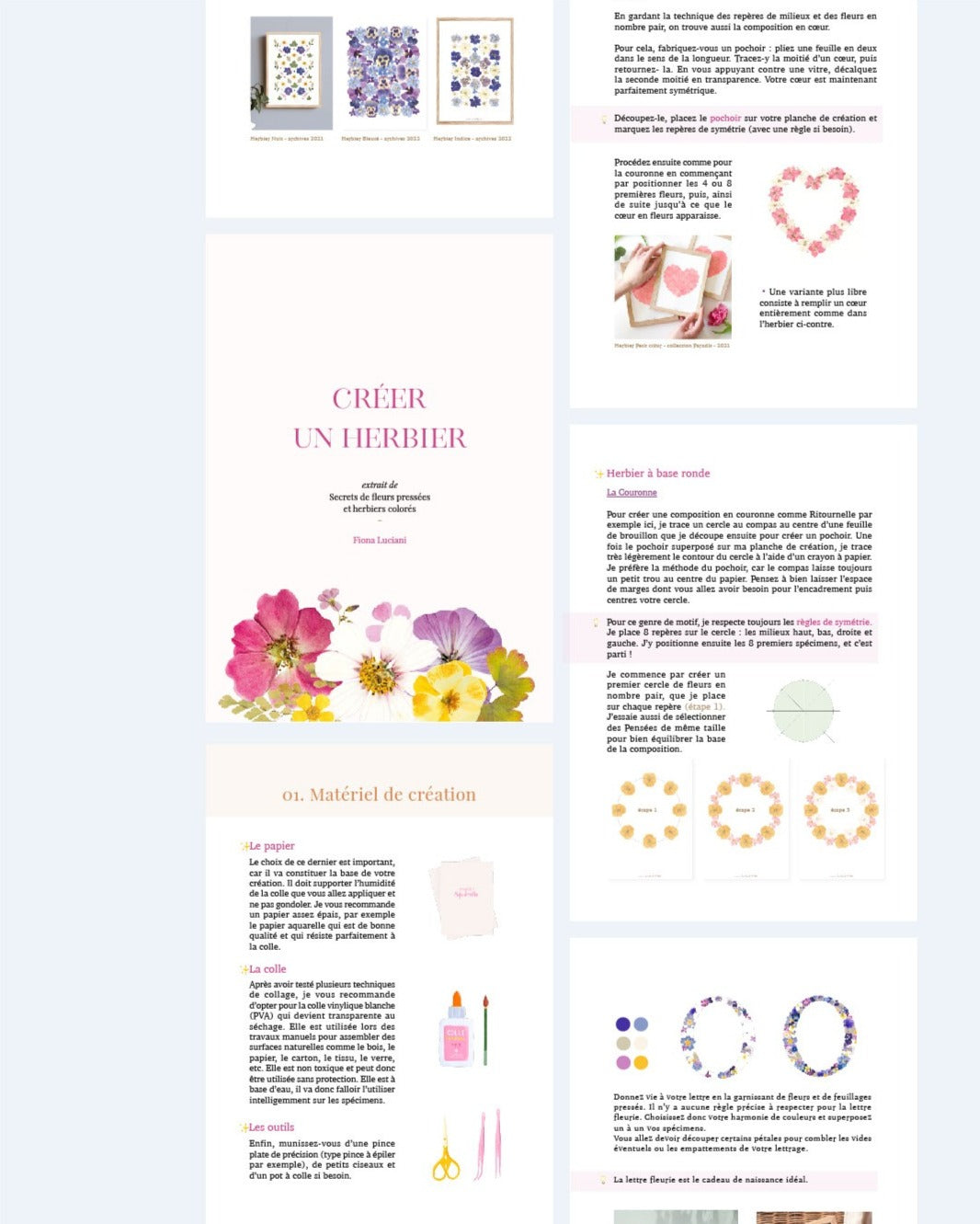 Guide PDF Fleurs pressées : Créer un herbier