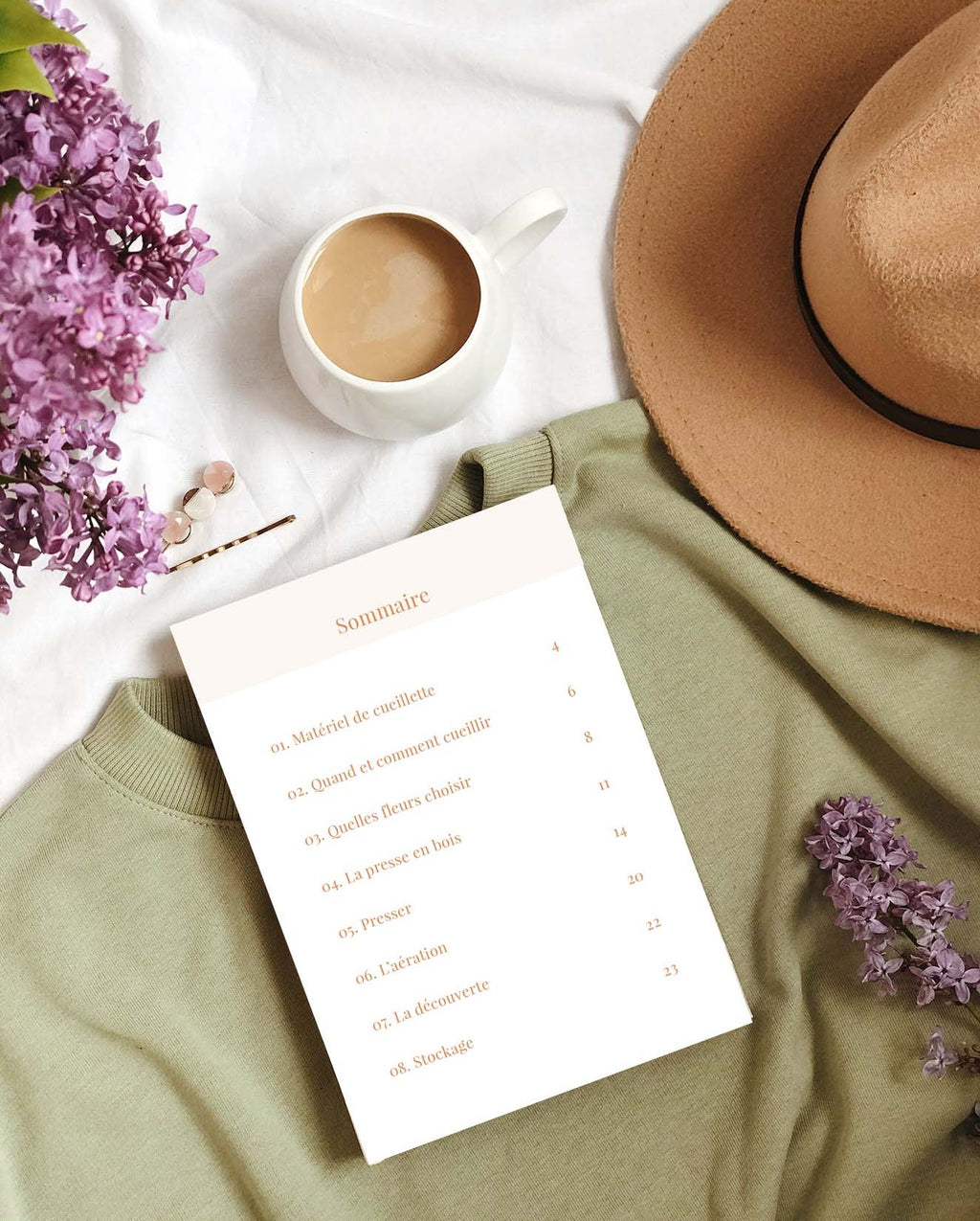 Guide PDF Fleurs pressées : Cueillir et Presser