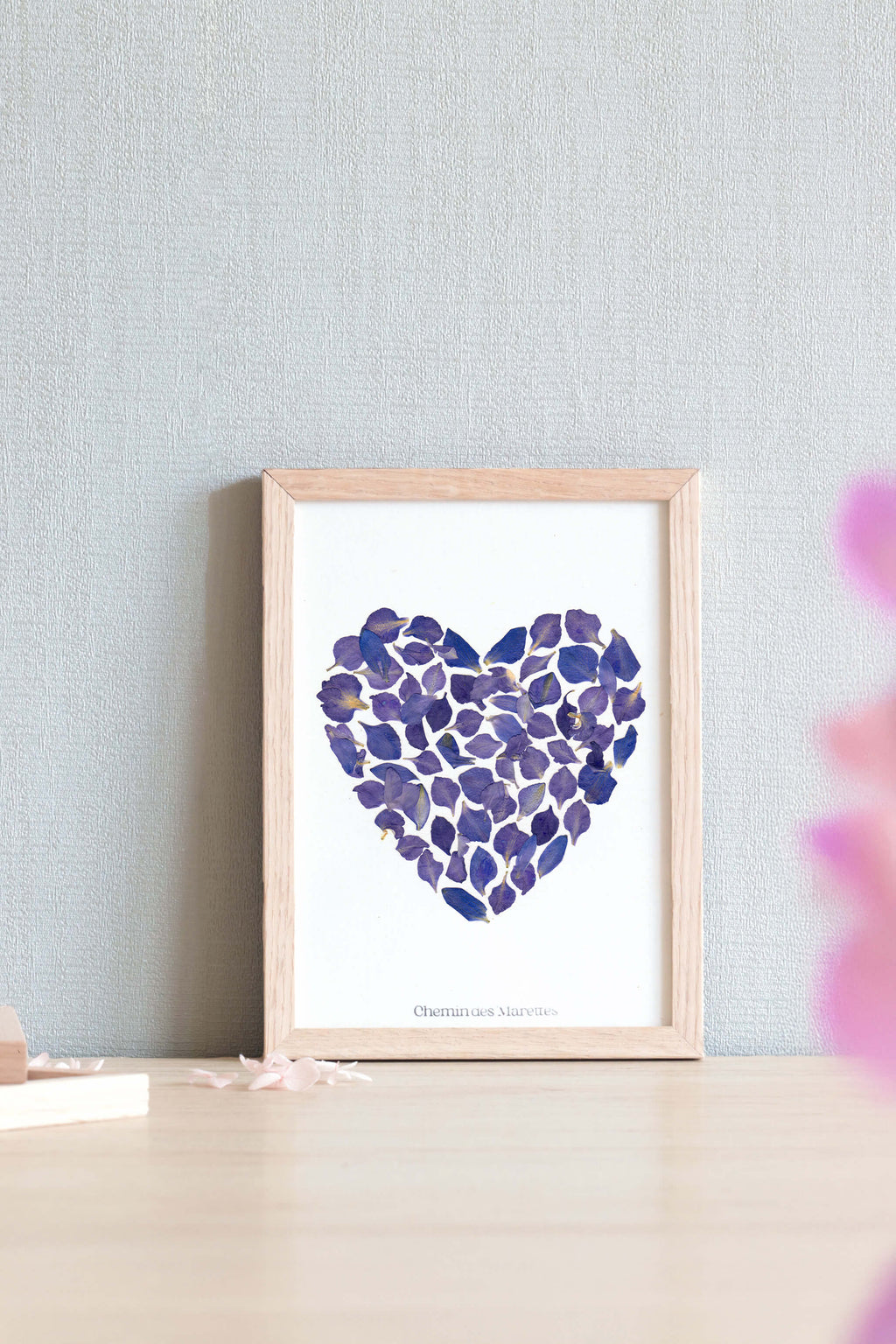 Herbier Petit Coeur - bleu