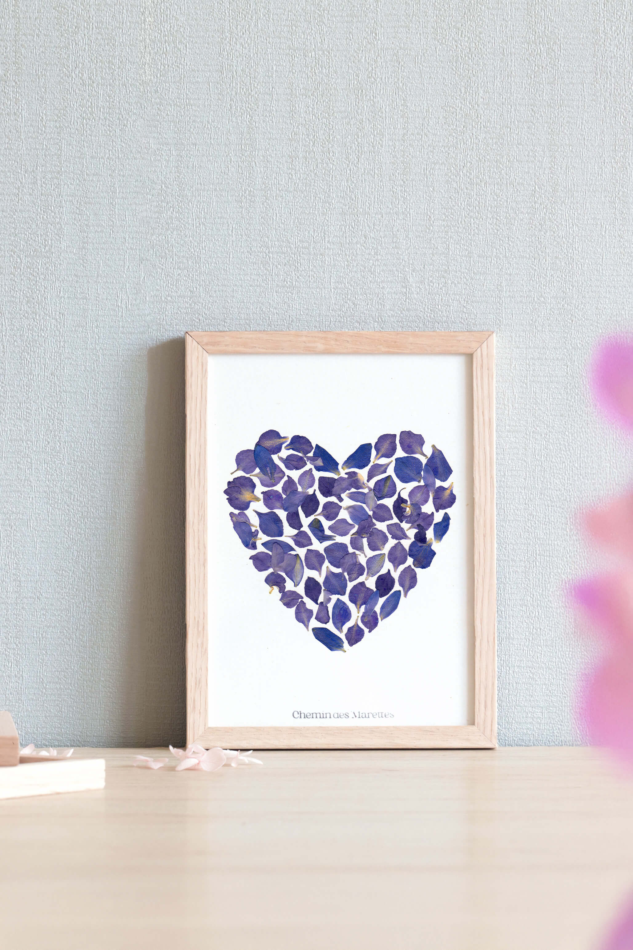 Herbier Petit Coeur - bleu