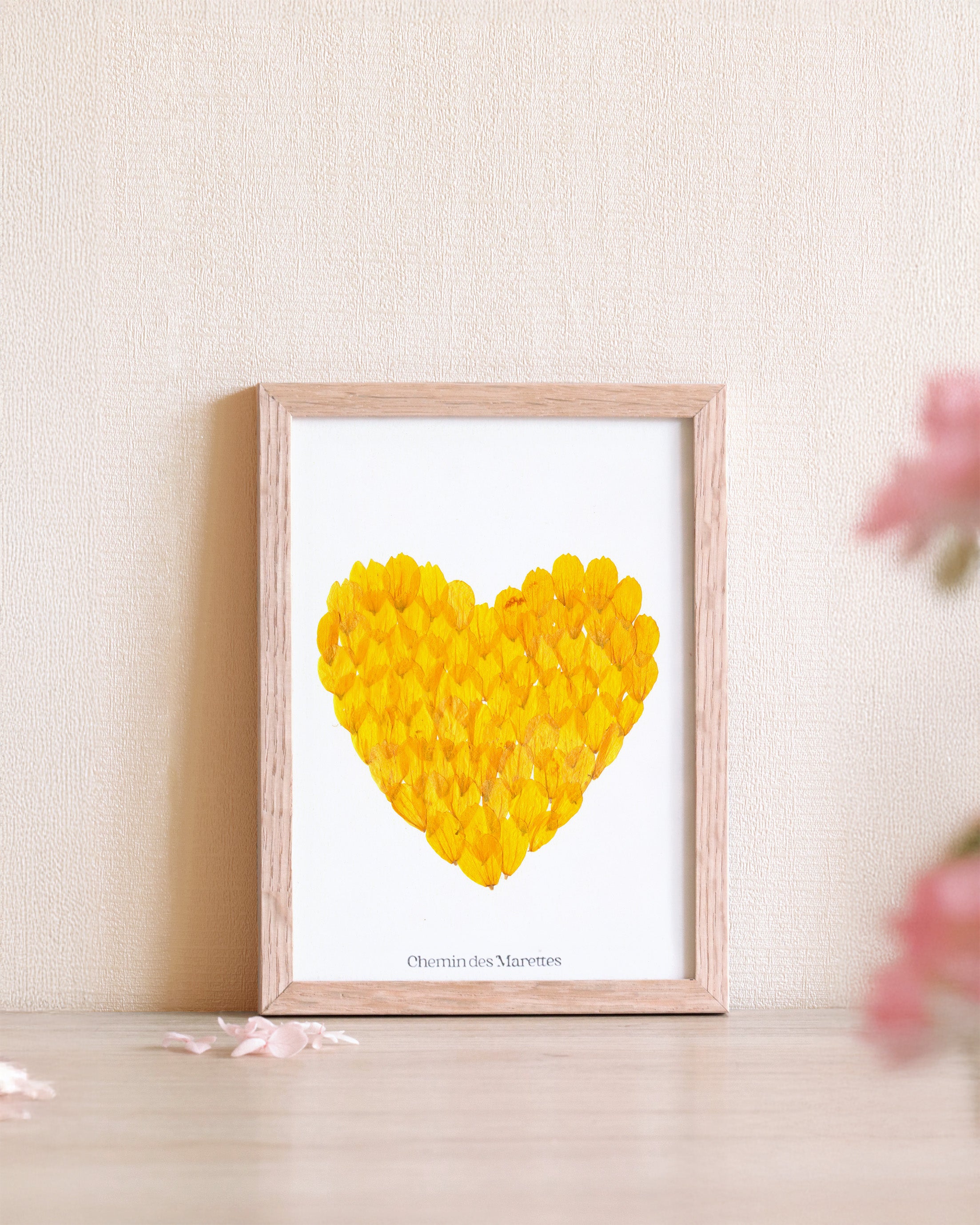 Herbier Petit Coeur jaune