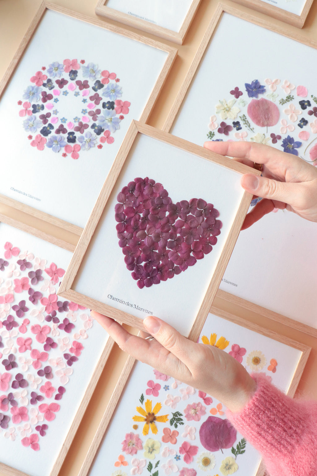 Herbier Petit Coeur - rouge