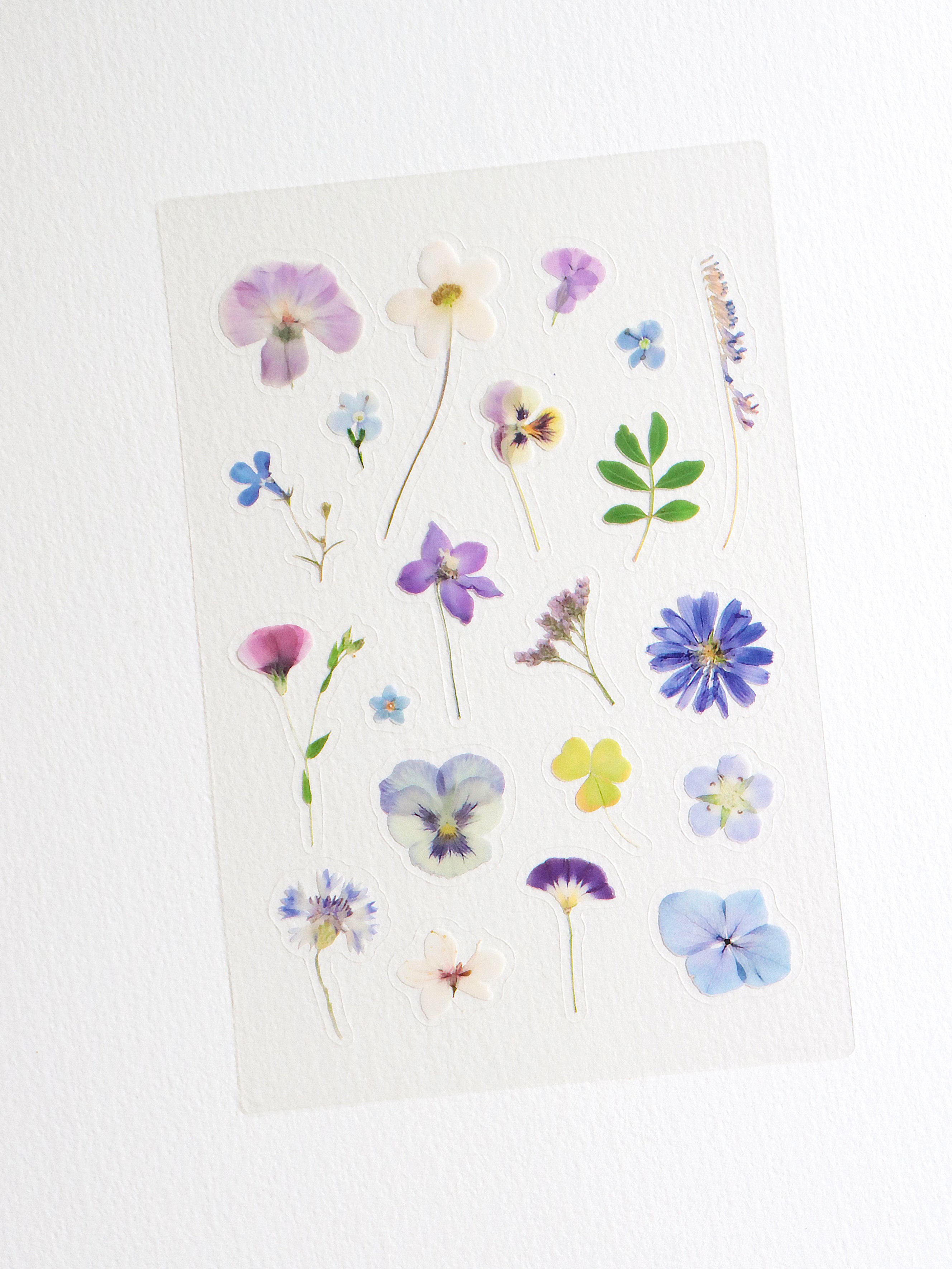 Planche de Stickers fleurs – Crépuscule