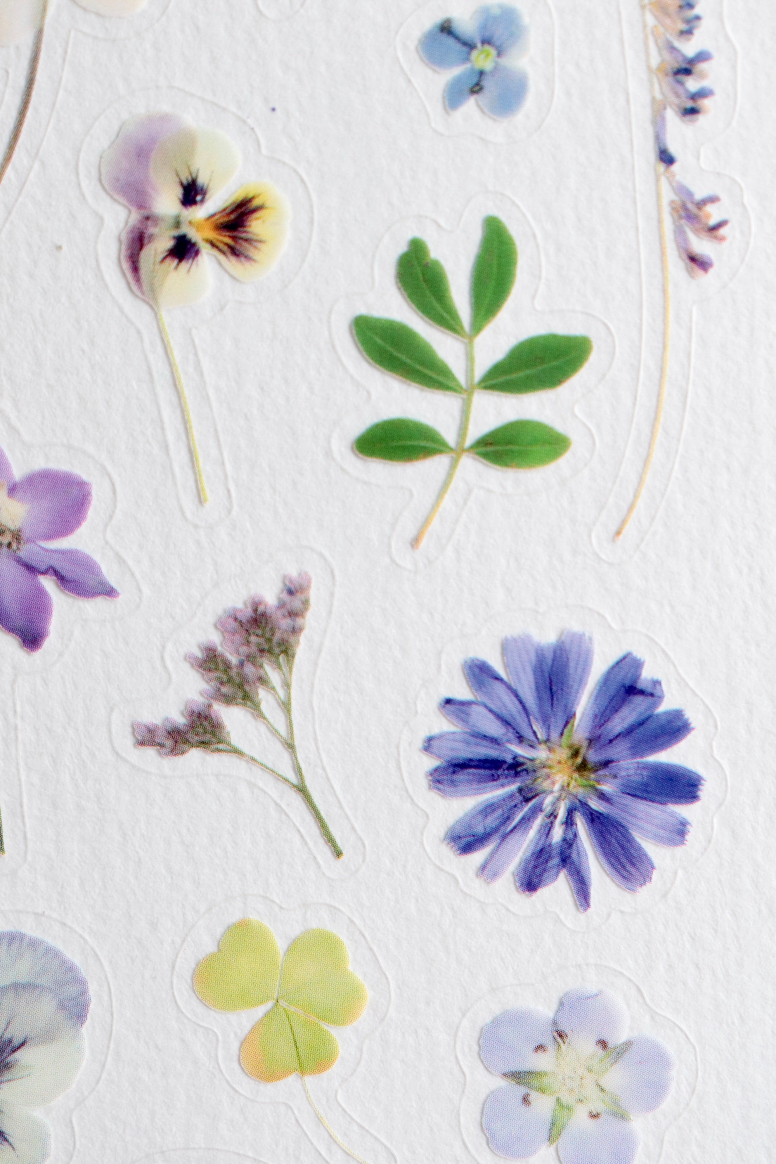 Planche de Stickers fleurs – Crépuscule