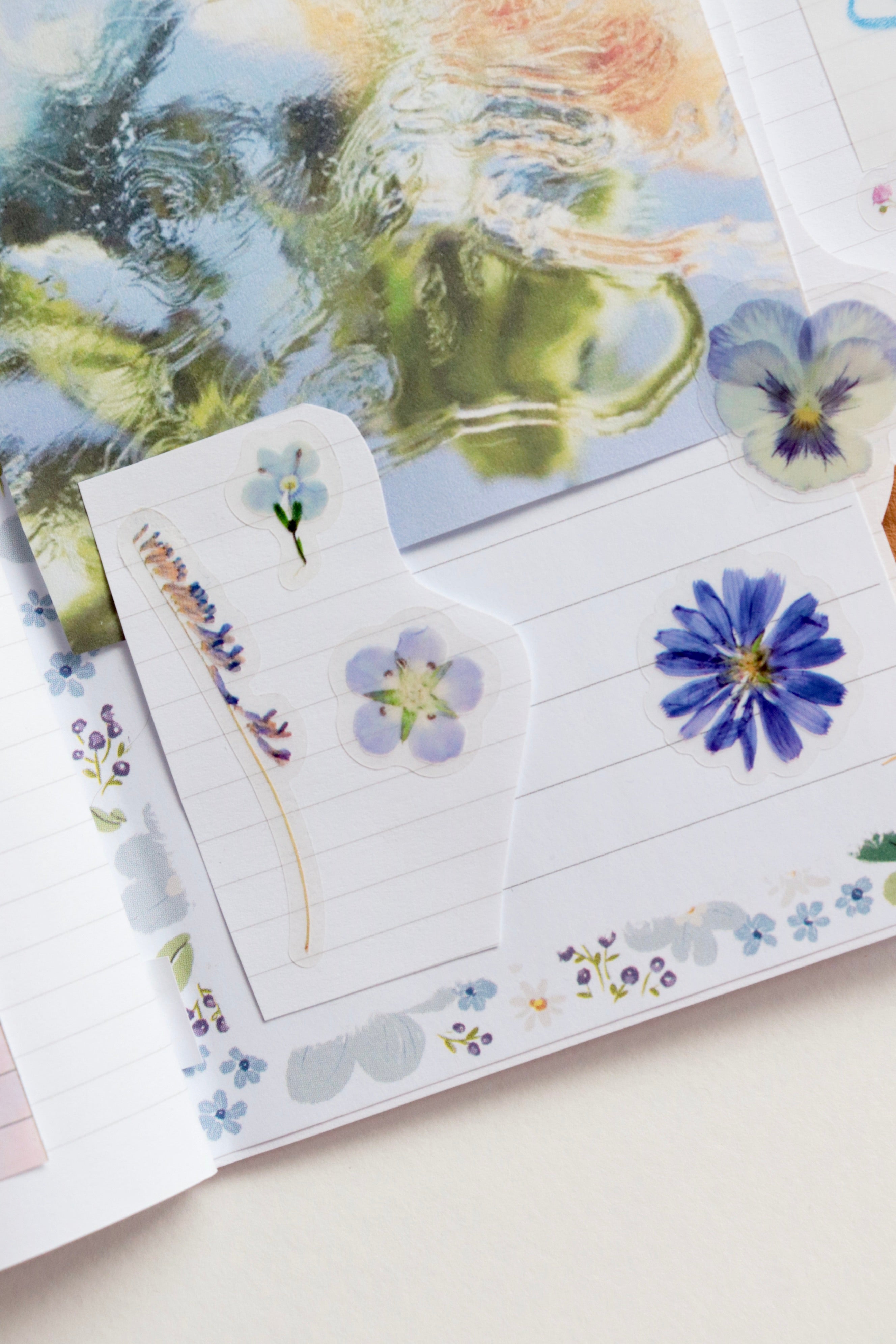 Planche de Stickers fleurs – Crépuscule