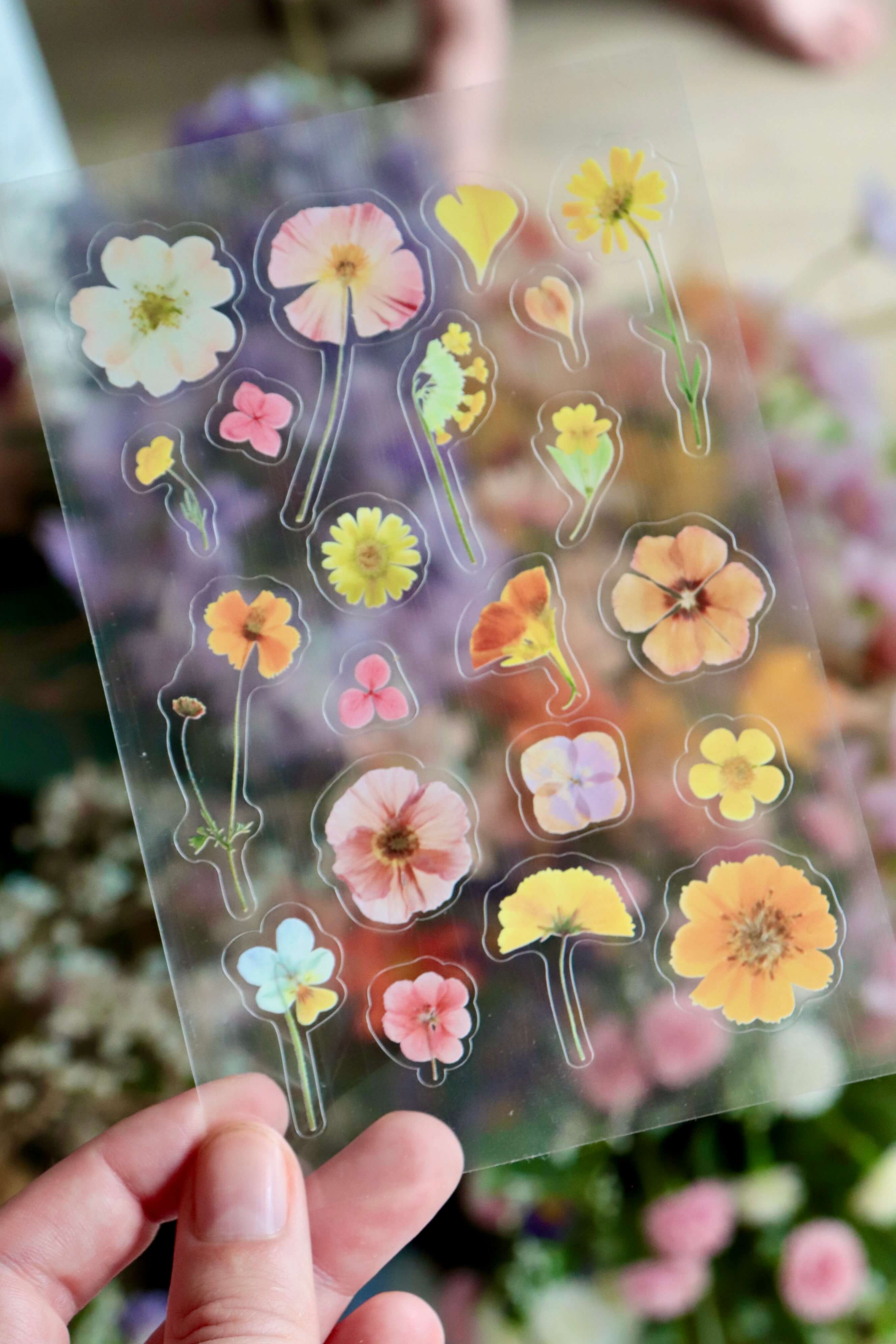 Lot Estival - 3 Planches stickers fleurs