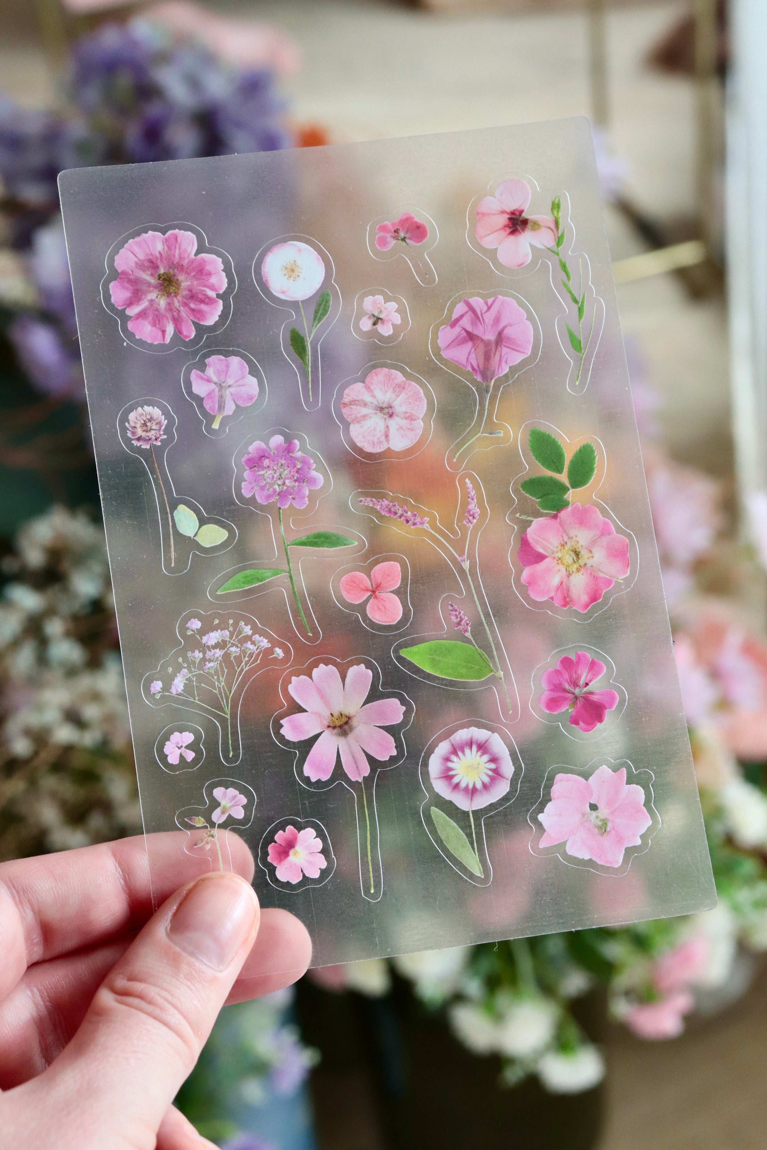 Planche de stickers fleurs – Passion