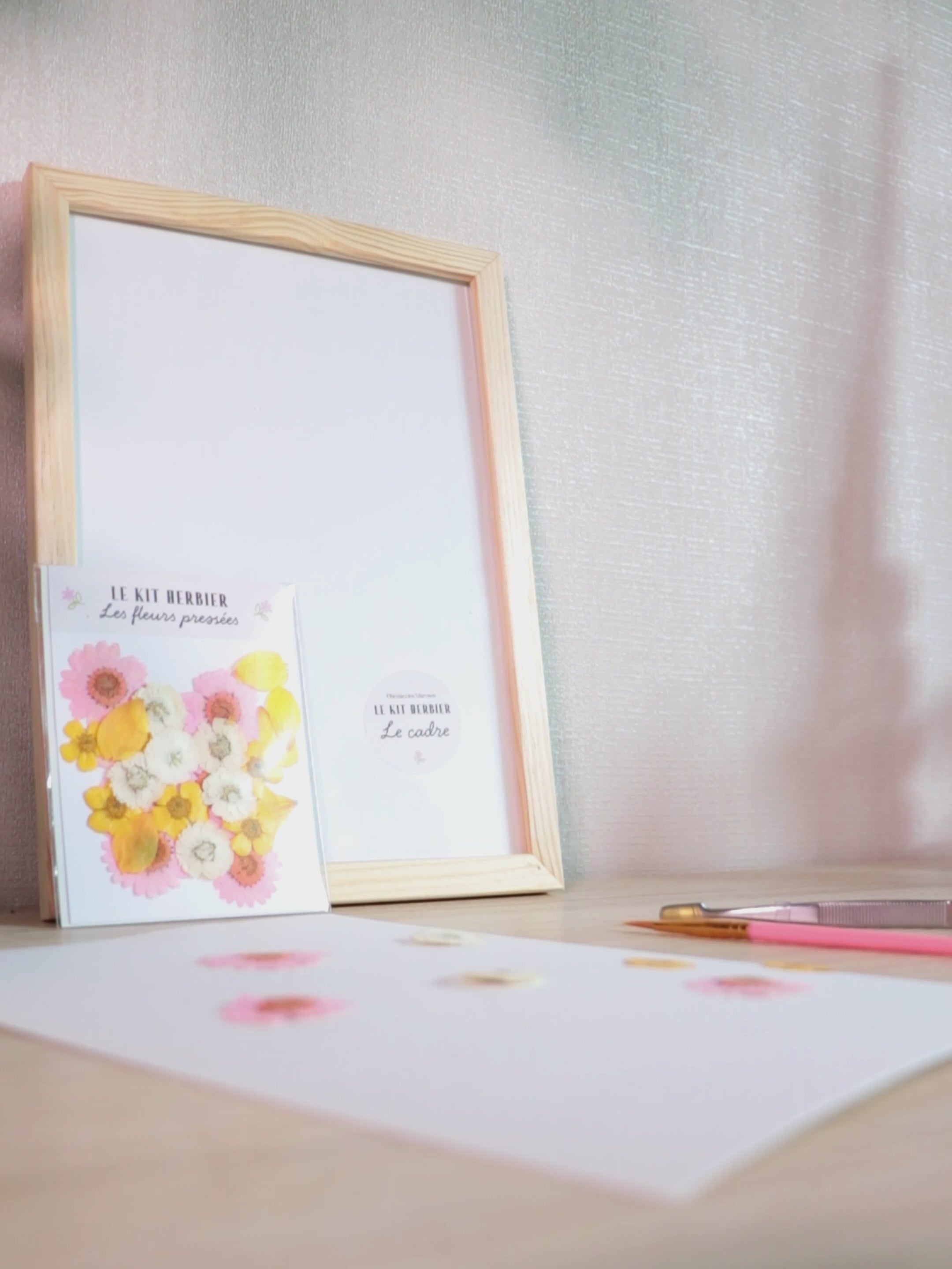 Kit DIY herbier - rose