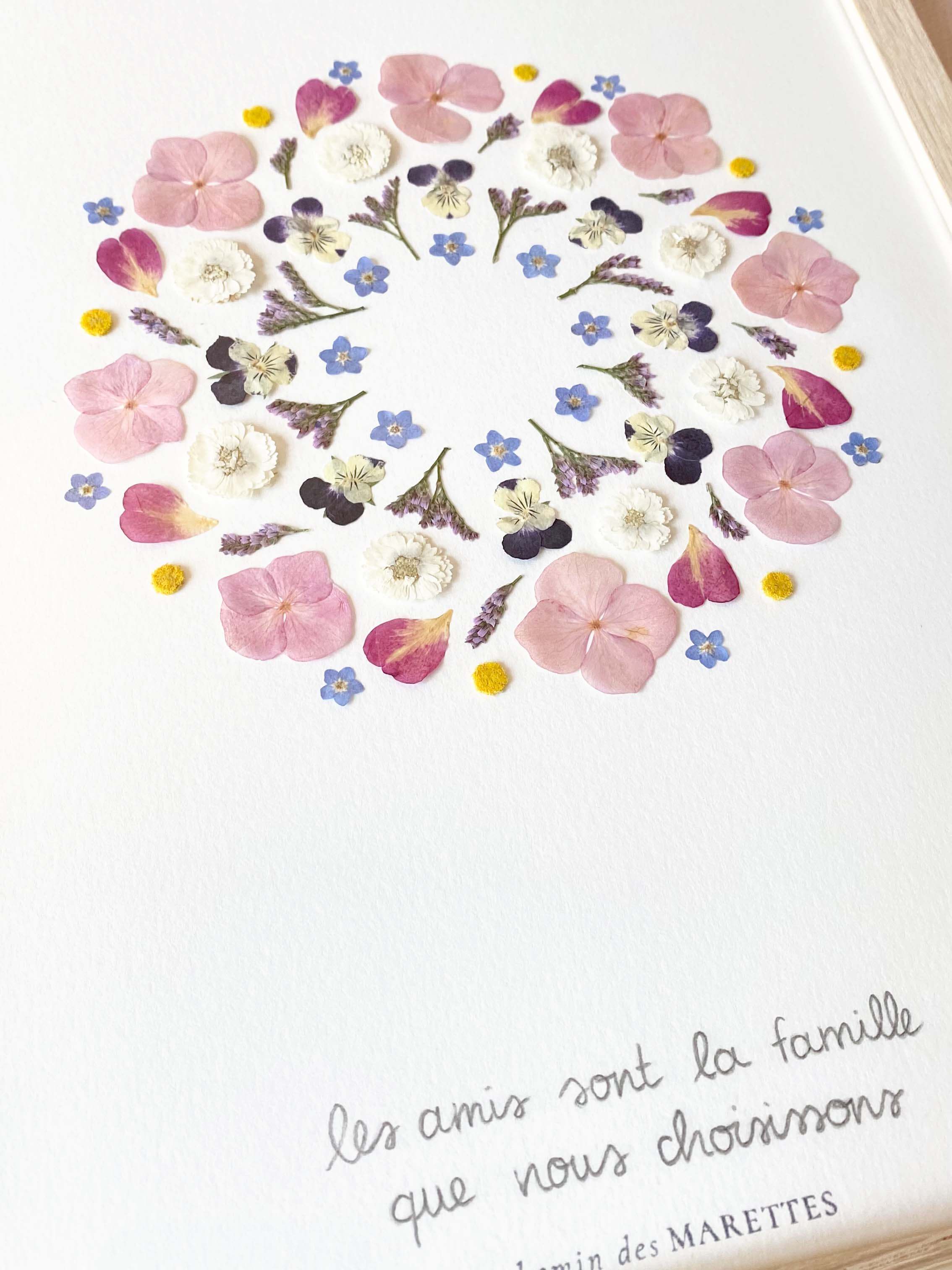 rosace sur mesure avec inscription