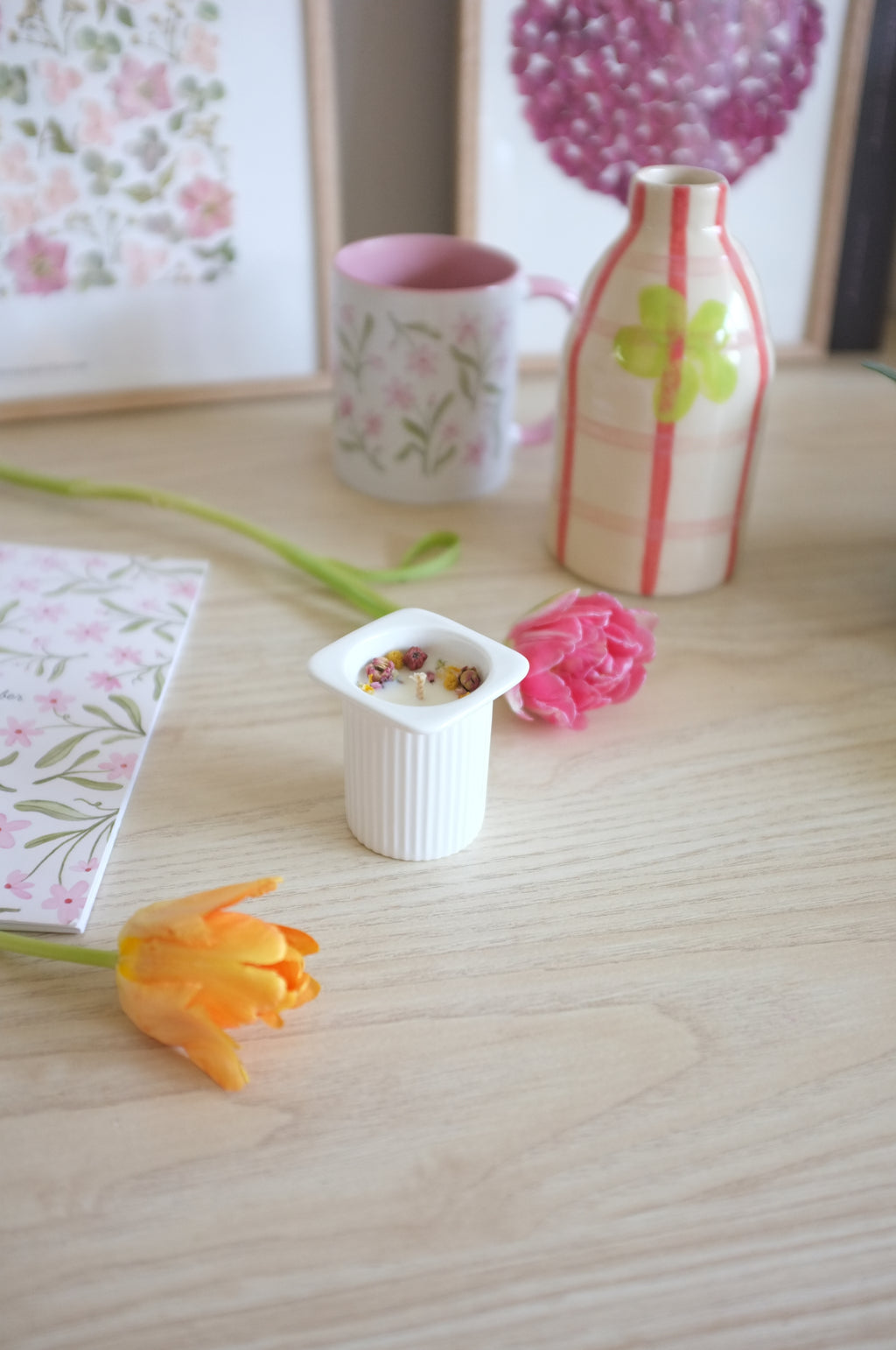 Pack bougie "petit suisse" + pin's