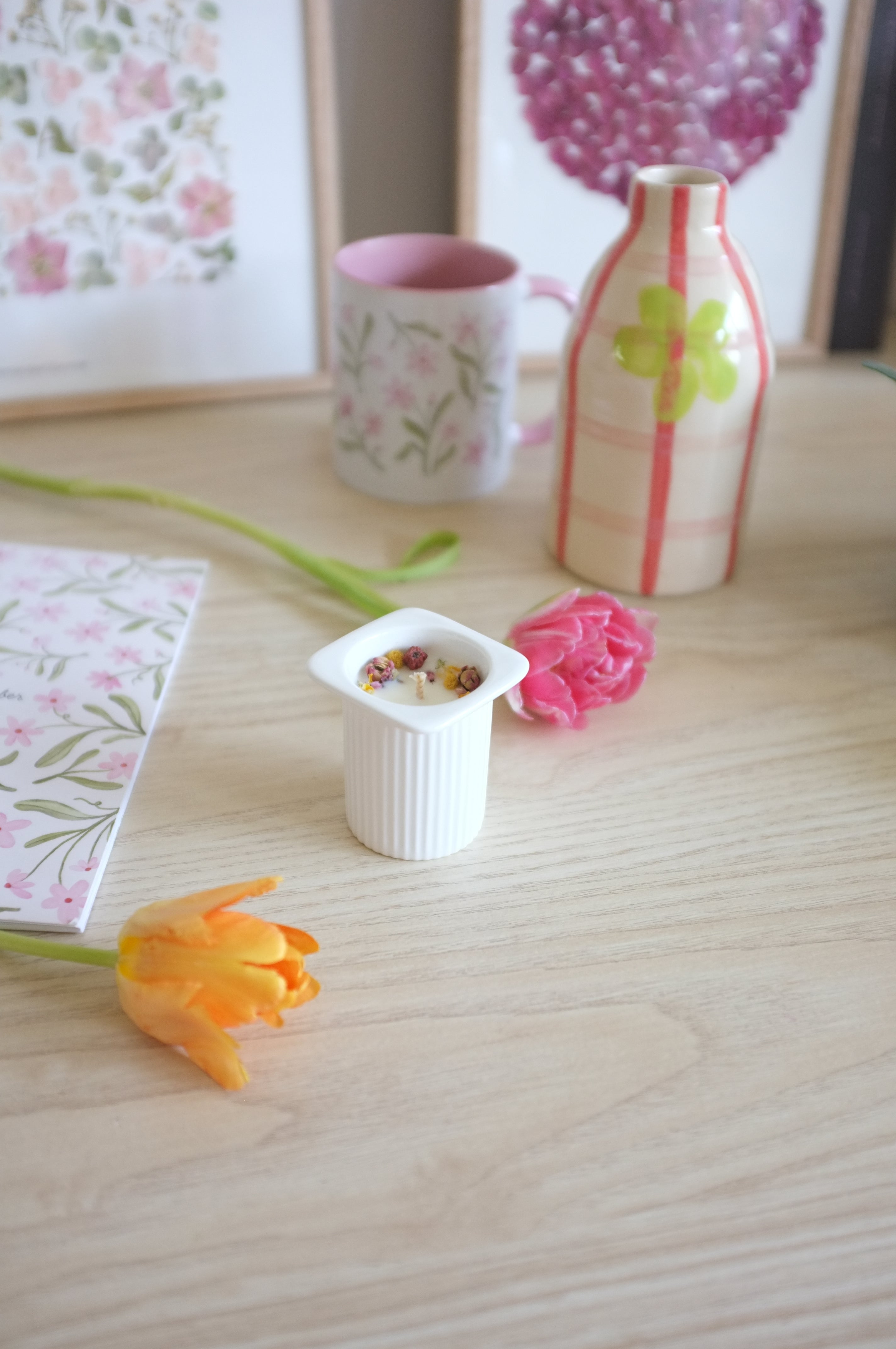 Pack bougie "petit suisse" + pin's