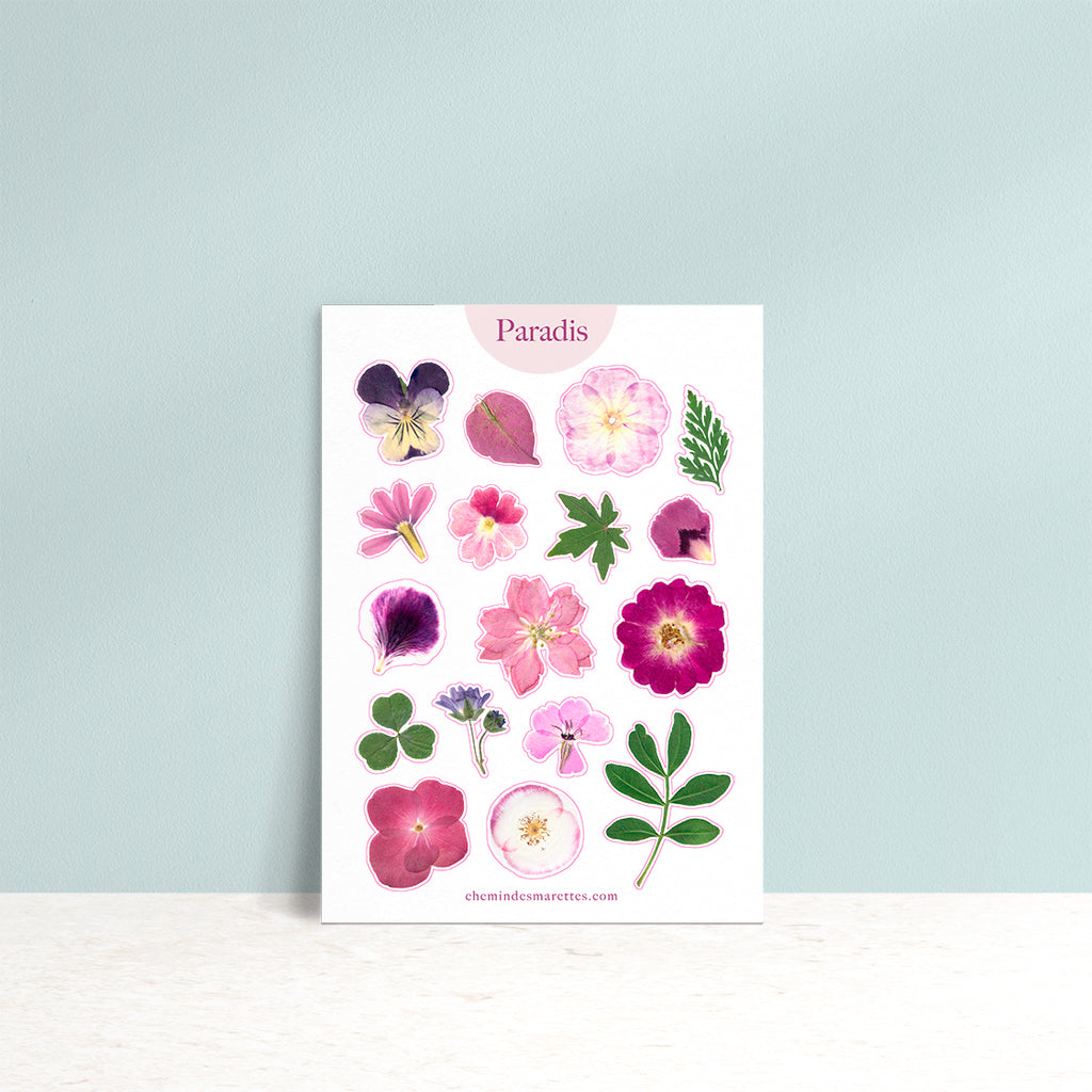 Planche de stickers - Paradis