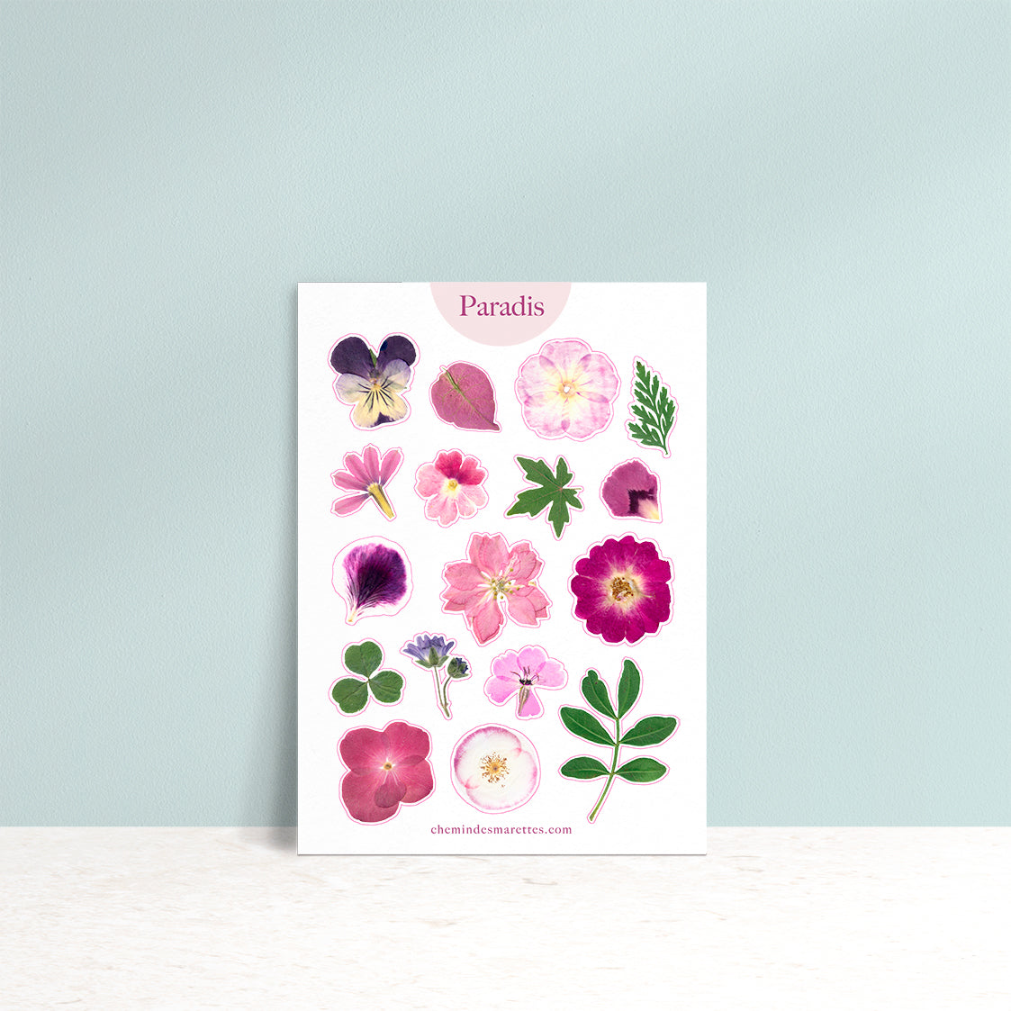 Planche de stickers - Paradis
