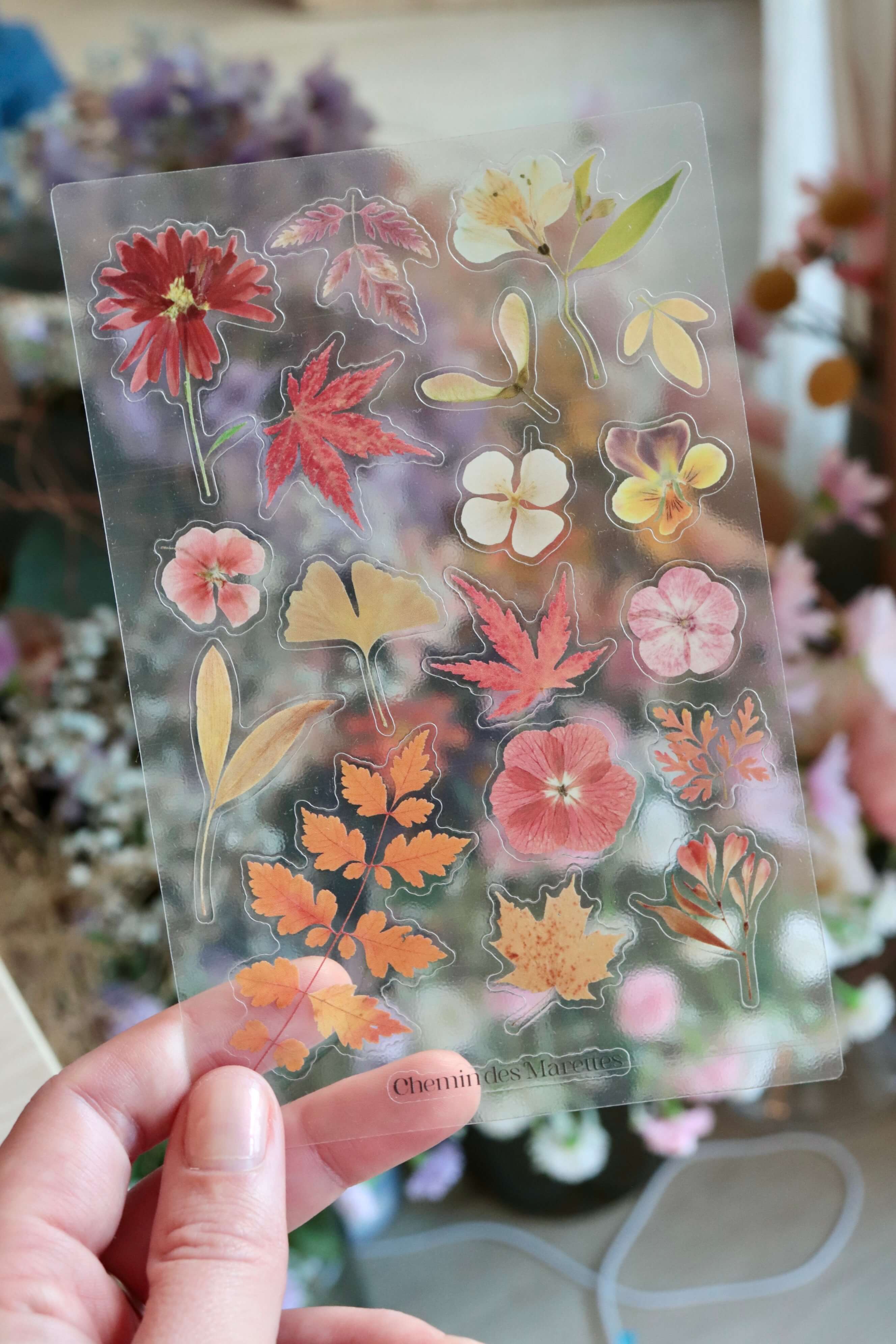 Planche de stickers fleurs – Cosy